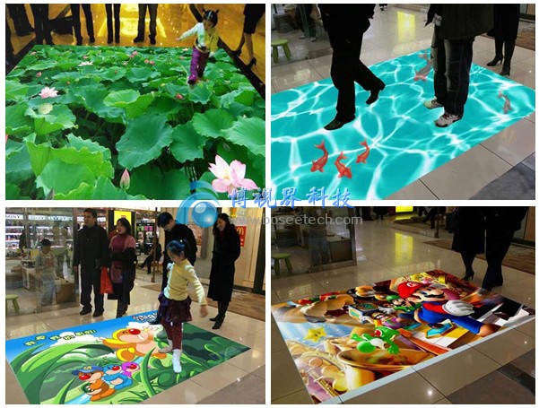 互動走廊，地面互動-博視界科技